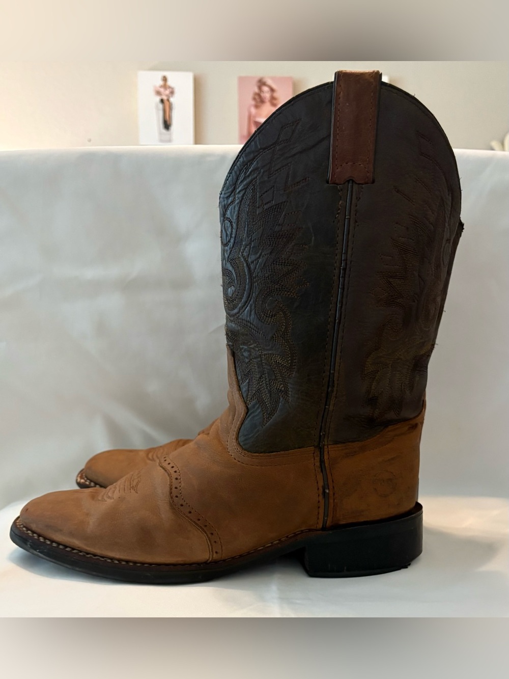 Double H Men’s Western Square Toed Boots DH 3571 Size 9 - Picture 6 of 12